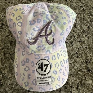 Multicolor Braves leopard women’s hat adjustable